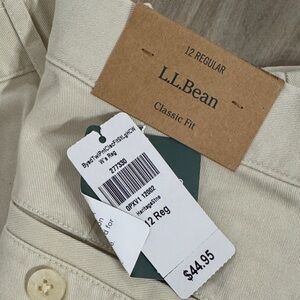 L.L. Bean Classic Fit Beige Pants